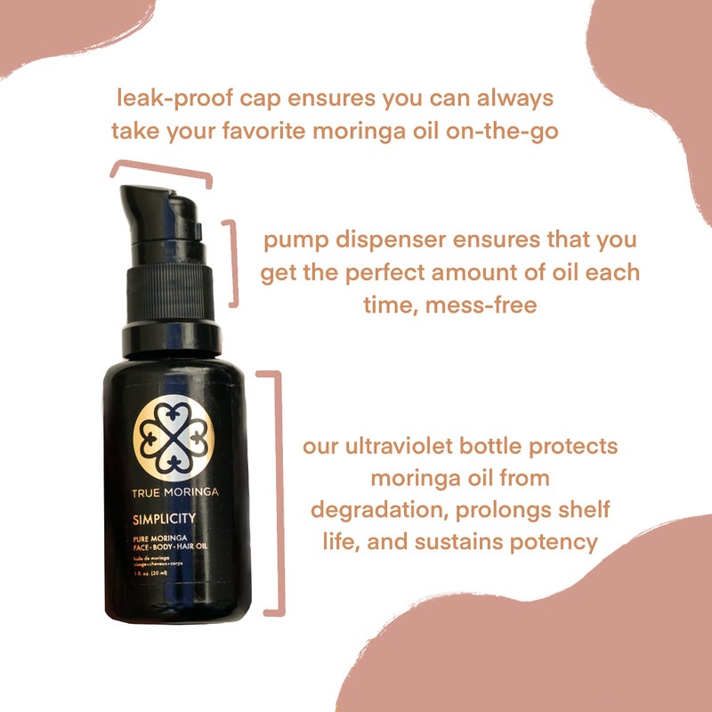 True Moringa Oil for Face, Body & Hair - 100% Pure Cold-Pressed Oil - Unrefined, Anti-aging, Reduce Wrinkles, Brightening Skin Tone, Minimize Age Spots - Vegan & Non-GMO (Lavender, 30 ml) - Image 5